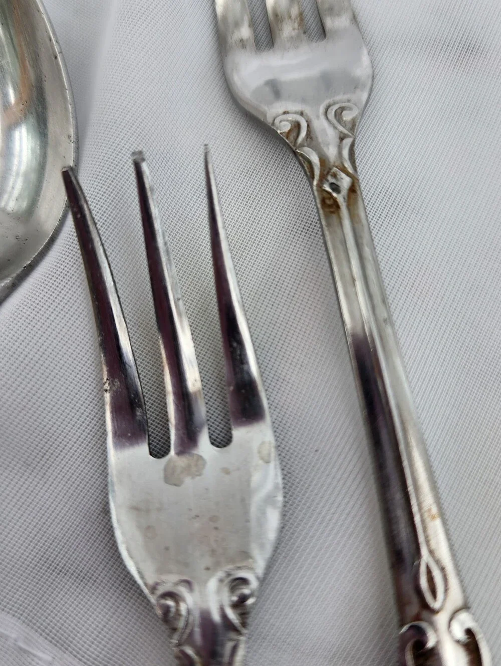 5 Pcs Vintage Flatware Lot Retired Nancy Pattern National Stainless Japan Floral